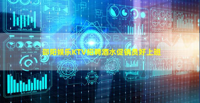 邵阳娱乐KTV招聘酒水促销员好上班